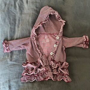 April Cornell baby button up hoodie